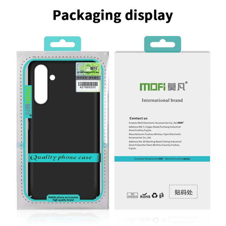 Пластиковий чохол MOFI Slim Shield для Samsung Galaxy A57 (A576) - Black: фото 9 з 9