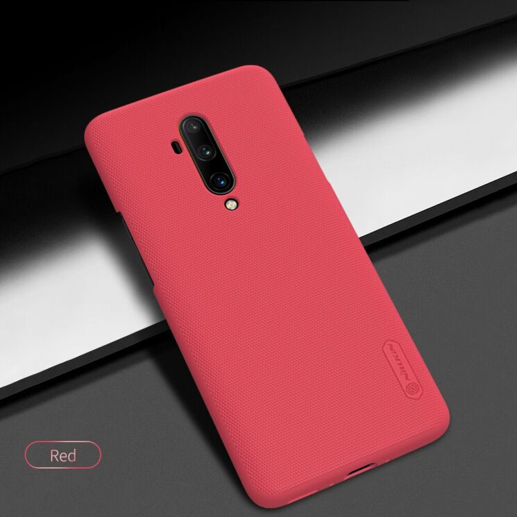 Пластиковий чохол NILLKIN Frosted Shield для OnePlus 7T Pro - Red: фото 7 з 20