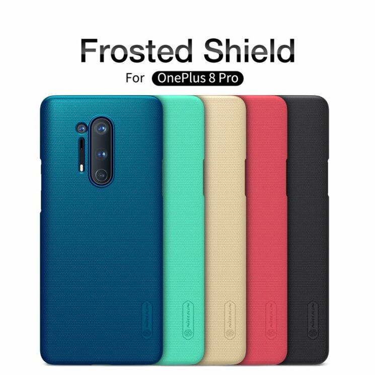 Пластиковый чехол NILLKIN Frosted Shield для OnePlus 8 Pro - Green: фото 8 из 19
