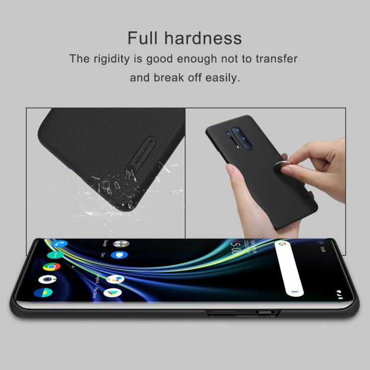 Пластиковый чехол NILLKIN Frosted Shield для OnePlus 8 Pro - Green: фото 12 из 19