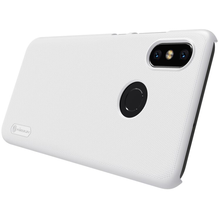 Пластиковый чехол NILLKIN Frosted Shield для Xiaomi Mi 8 - White: фото 6 из 13