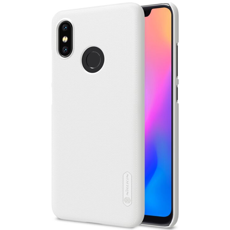 Пластиковый чехол NILLKIN Frosted Shield для Xiaomi Mi 8 - White: фото 1 из 13