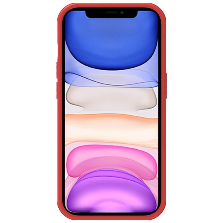 Пластиковый чехол NILLKIN Frosted Shield Pro для Apple iPhone 14 Pro - Red: фото 2 из 11