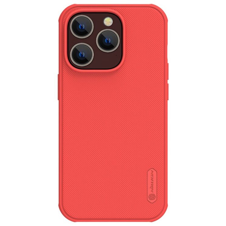 Пластиковый чехол NILLKIN Frosted Shield Pro для Apple iPhone 14 Pro - Red: фото 1 из 11