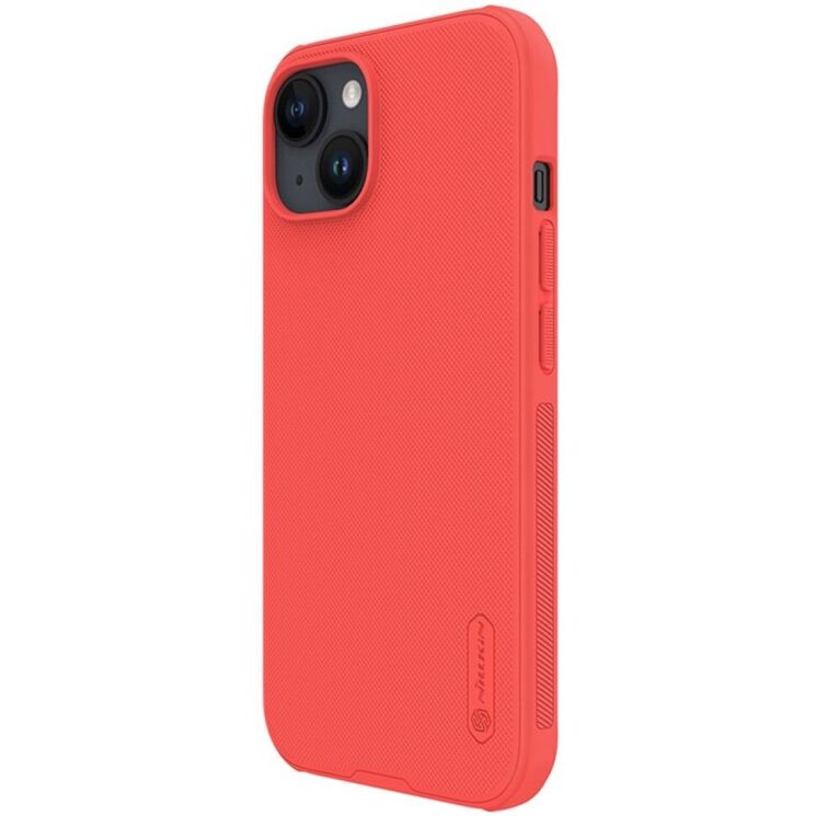 Пластиковый чехол NILLKIN Frosted Shield Pro для Apple iPhone 15 - Red: фото 3 из 18