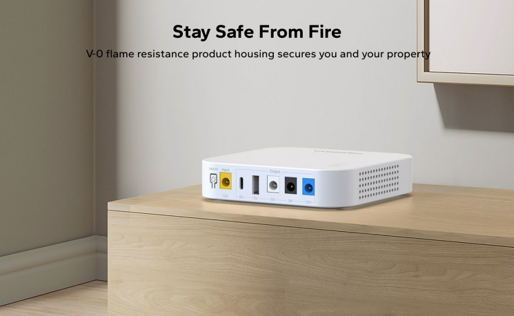 Портативне джерело живлення для роутера MARSRIVA KP4 18W DC 5V/9V/12V (10000mAh) - White: фото 10 з 10