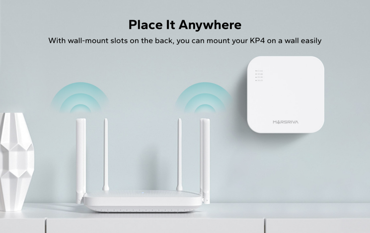 Портативне джерело живлення для роутера MARSRIVA KP4 18W DC 5V/9V/12V (10000mAh) - White: фото 7 з 10