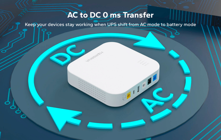 Портативне джерело живлення для роутера MARSRIVA KP4 18W DC 5V/9V/12V (10000mAh) - White: фото 8 з 10