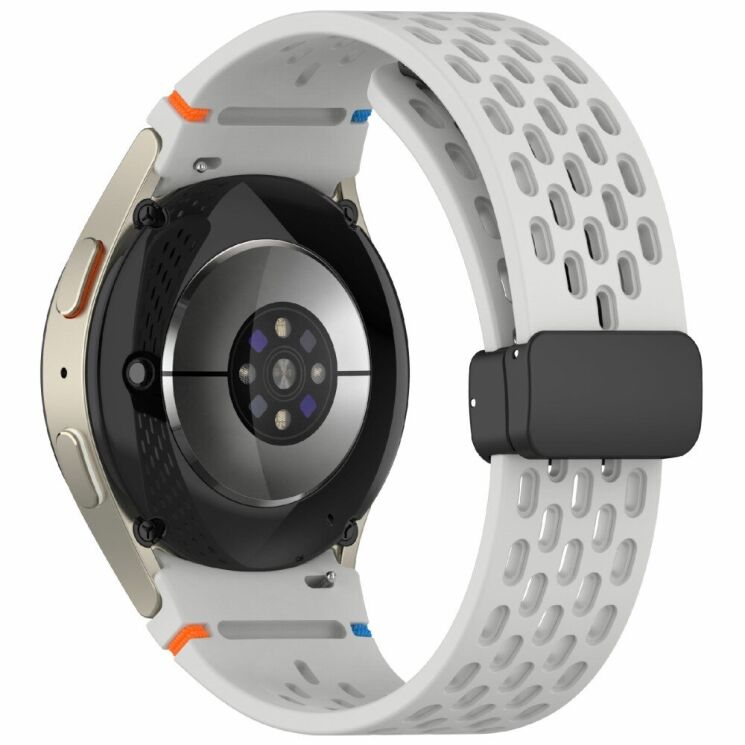 Ремінець Deexe Astra Strap для Samsung Galaxy Watch 4 / 4 Classic / 5 / 5 Pro / 6 / 6 Classic / 7 / FE - Light Grey: фото 1 з 7