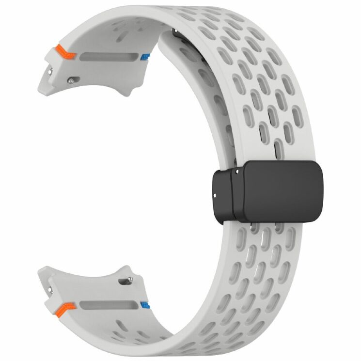 Ремінець Deexe Astra Strap для Samsung Galaxy Watch 4 / 4 Classic / 5 / 5 Pro / 6 / 6 Classic / 7 / FE - Light Grey: фото 4 з 7