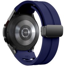 Ремешок Deexe Aurora Strap для Samsung Galaxy Watch 4 / 4 Classic / 5 / 5 Pro / 6 / 6 Classic / 7 / FE - Midnight Blue: фото 1 из 8