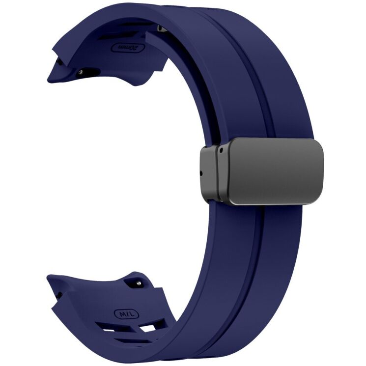 Ремешок Deexe Aurora Strap для Samsung Galaxy Watch 4 / 4 Classic / 5 / 5 Pro / 6 / 6 Classic / 7 / FE - Midnight Blue: фото 3 из 8
