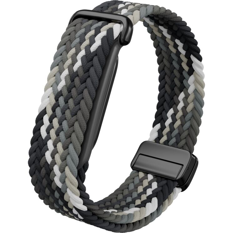 Ремешок Deexe Braided Loop для Google Fitbit Air - Black / Brown: фото 2 из 2