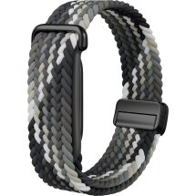 Ремешок Deexe Braided Loop для Google Fitbit Air - Black / Brown: фото 1 из 2