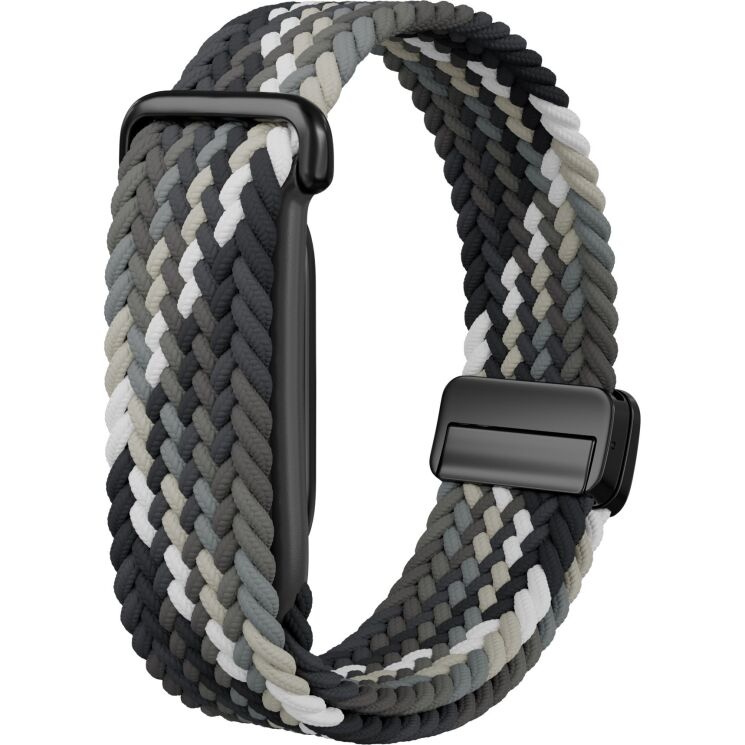 Ремешок Deexe Braided Loop для Google Fitbit Air - Black / Brown: фото 1 из 2