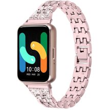 Ремінець Deexe Crystal Design для Samsung Galaxy Fit 3 - Rose Pink: фото 1 з 6
