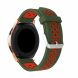 Ремешок Deexe Dual Color для Samsung Galaxy Watch 42mm / Watch 3 41mm - Army Green / Red (116903H). Фото 2 из 4