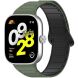Ремешок Deexe Flexible Fit для Xiaomi Redmi Watch 4 / Mi Smart Band 8 Pro / Band 9 Pro - Black / Green (370308BG). Фото 2 из 6
