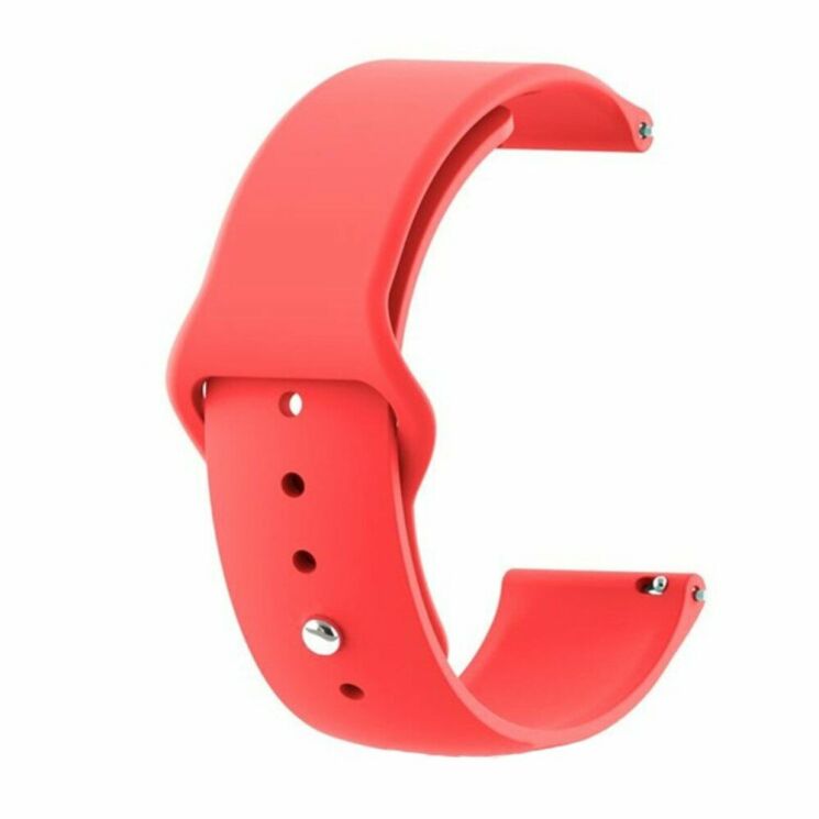 Ремешок Deexe Flexible Watch Band для Samsung Watch Active / Active 2 40mm / Active 2 44mm - Red: фото 1 из 2