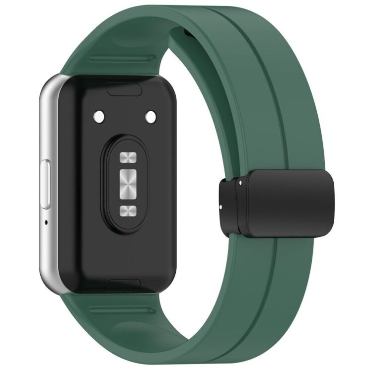 Ремешок Deexe Magnetic Braselet для Samsung Galaxy Fit 3 - Dark Green: фото 2 из 9