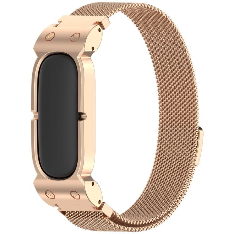 Ремешок Deexe Milanese Stainless Steel для Google Fitbit Air - Rose Gold (258005RG) Ремешок Deexe Milanese Stainless Steel для Google Fitbit Air - Rose Gold: фото 2 из 6