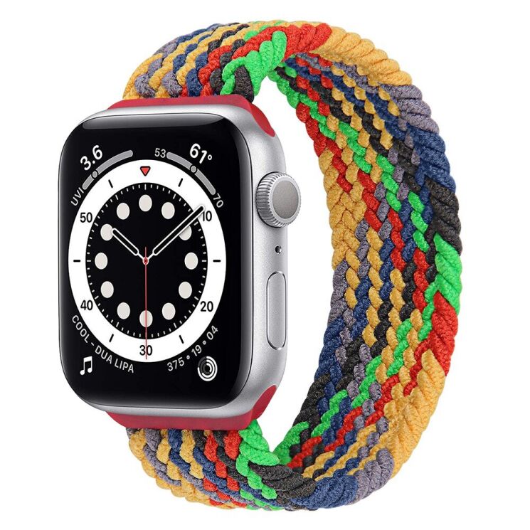 Ремешок Deexe Nylon Knitting для Apple Watch 42 (Series 10) / 41 / 40 / SE 40 / 38 - Green / Colorful: фото 2 из 6