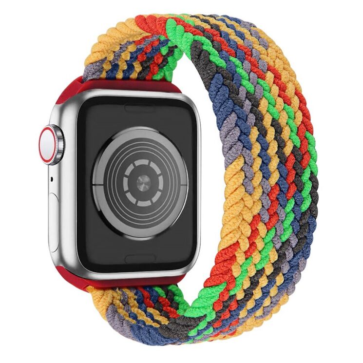Ремешок Deexe Nylon Knitting для Apple Watch 42 (Series 10) / 41 / 40 / SE 40 / 38 - Green / Colorful: фото 1 из 6