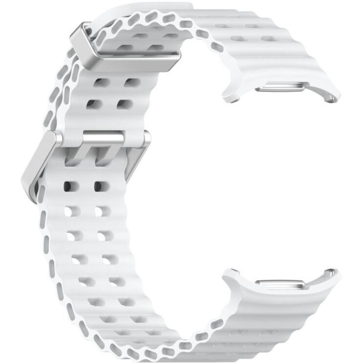 Ремешок Deexe Ocean Strap для Samsung Galaxy Watch Ultra (47mm) - White: фото 3 из 9