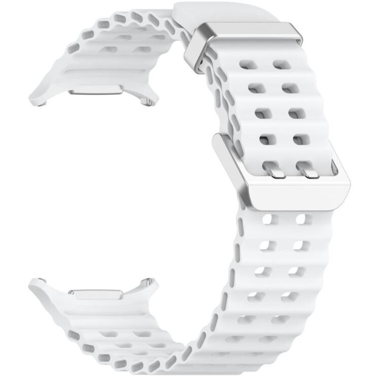 Ремешок Deexe Ocean Strap для Samsung Galaxy Watch Ultra (47mm) - White: фото 2 из 9