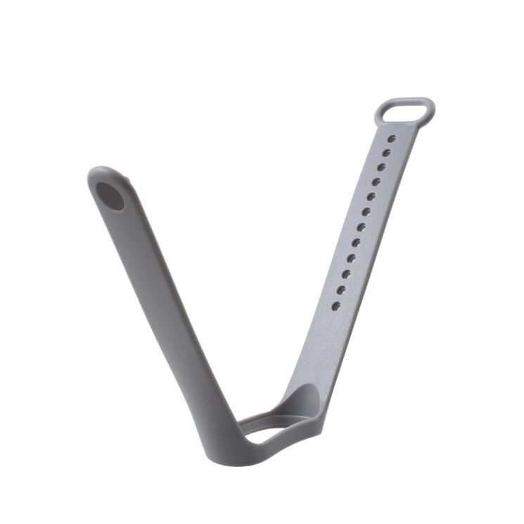 Ремінець Deexe Soft Touch для Xiaomi Mi Band 3 - Grey: фото 6 з 6