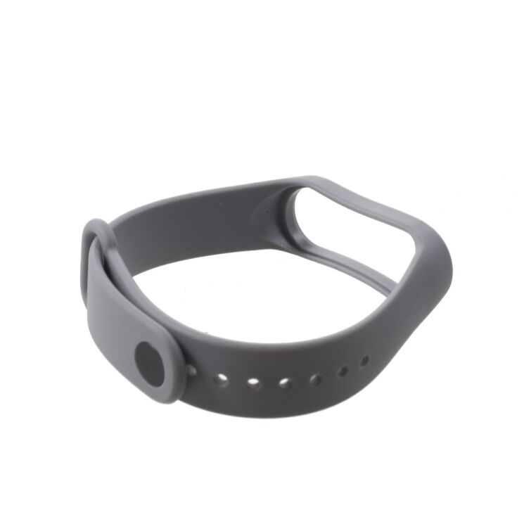 Ремінець Deexe Soft Touch для Xiaomi Mi Band 3 - Grey: фото 3 з 6
