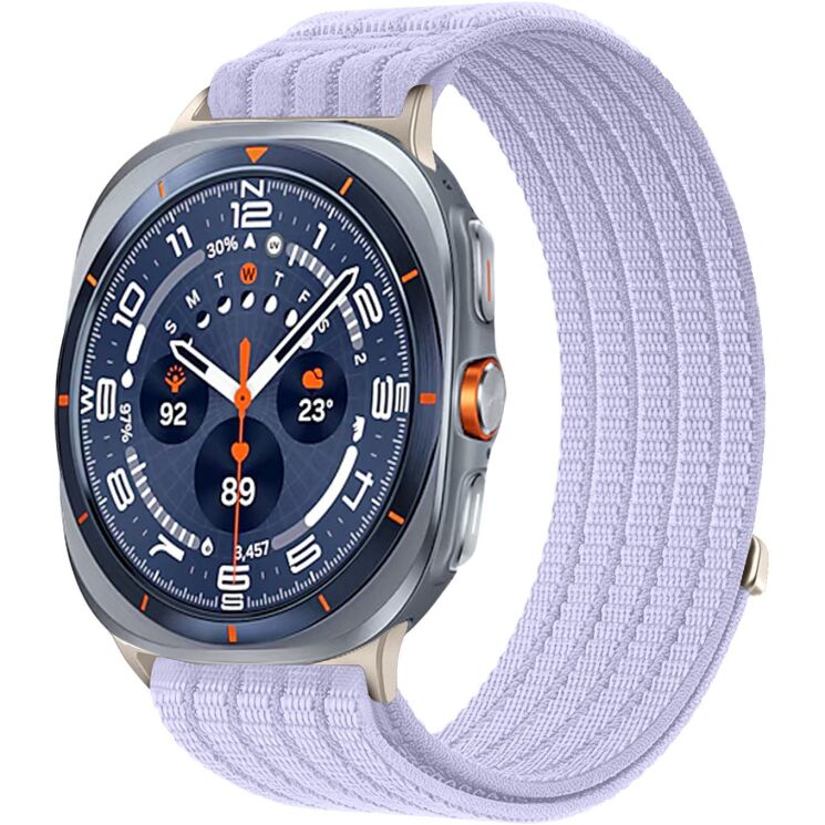 Ремешок Deexe Soft Weave для Samsung Galaxy Watch Ultra (47mm) / Ultra (2025) - Purple: фото 2 из 5