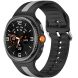 Ремінець Deexe Sport Strap для Samsung Galaxy Watch 8 (40/44mm) / 8 Classic - Black / Grey (384178BH). Фото 2 з 6