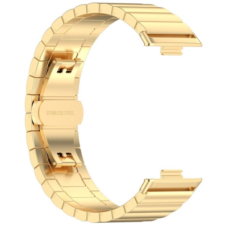 Ремінець Deexe Steel Strap для Huawei Watch Fit 3 - Gold: фото 3 з 7
