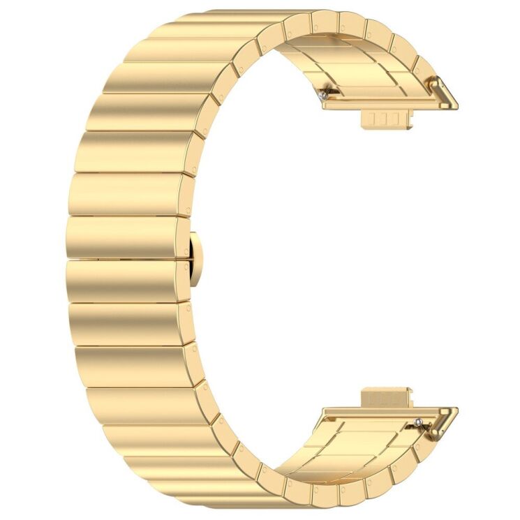 Ремінець Deexe Steel Strap для Huawei Watch Fit 3 - Gold: фото 2 з 7