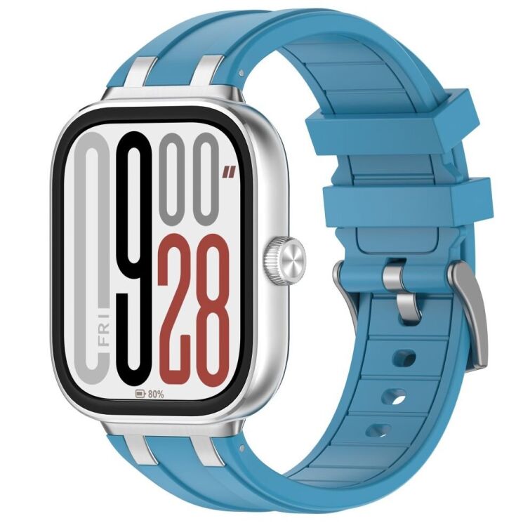 Ремешок Deexe Vortex для Xiaomi Redmi Watch 4 / Watch 5 / Mi Smart Band 8 Pro / Band 9 Pro - Blue: фото 4 из 8