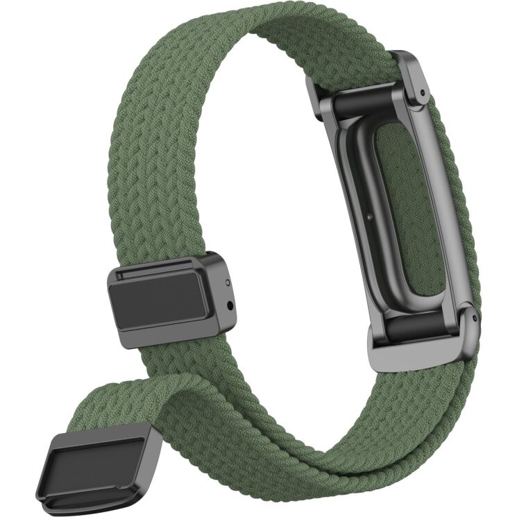 Ремешок для часов Deexe Knitted Strap для Google Fitbit Air - Army Green (258017AG) Ремешок для часов Deexe Knitted Strap для Google Fitbit Air - Army Green: фото 4 из 5