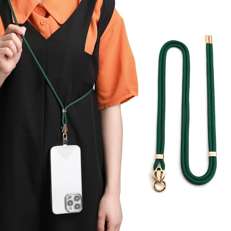 Ремінець для смартфона SULADA Love Lanyard - Dark Green (983030DG) Ремінець для смартфона SULADA Love Lanyard - Dark Green: фото 1 з 11
