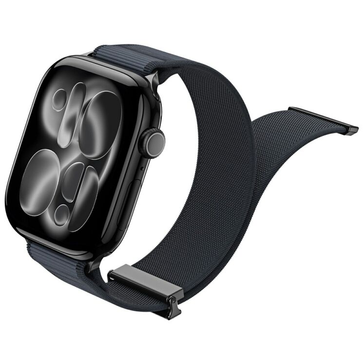Ремінець DUX DUCIS YM Series для Apple Watch 46 / 45 / 44 / SE 44 / 42 (Series 1-3) / Ultra / Ultra 2 / Ultra 3 - Black: фото 3 з 11