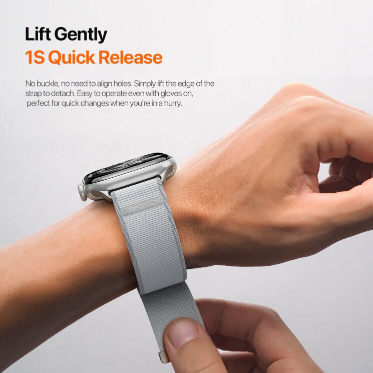 Ремешок DUX DUCIS YM Series для Apple Watch 46 / 45 / 44 / SE 44 / 42 (Series 1-3) / Ultra / Ultra 2 / Ultra 3 - Orange (371852O) Ремешок DUX DUCIS YM Series для Apple Watch 46 / 45 / 44 / SE 44 / 42 (Series 1-3) / Ultra / Ultra 2 / Ultra 3 - Orange: фото 8 из 11