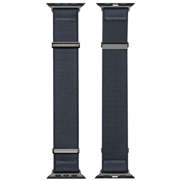 Ремінець DUX DUCIS YM Series для Apple Watch 46 / 45 / 44 / SE 44 / 42 (Series 1-3) / Ultra / Ultra 2 / Ultra 3 - Black: фото 1 з 11