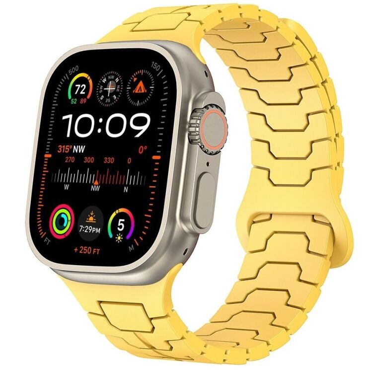 Ремінець Reframe Dragon Skin для Apple Watch 46 / 45 / 44 / SE 44 / 42 (Series 1-3) / Ultra / Ultra 2 - Yellow: фото 4 з 8
