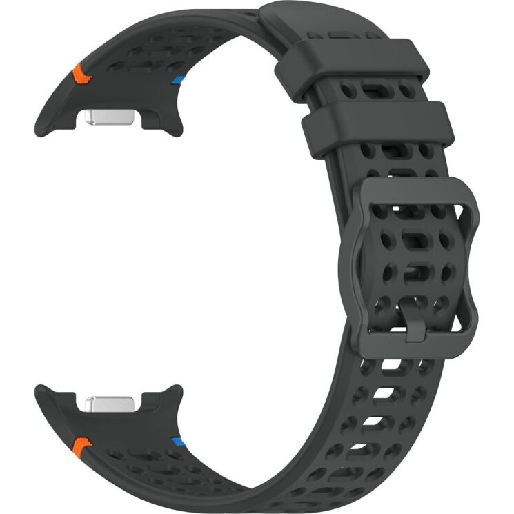 Ремінець Reframe Holes Design для Samsung Galaxy Watch 8 (40/44mm) / 8 Classic - Dark Grey: фото 3 з 7