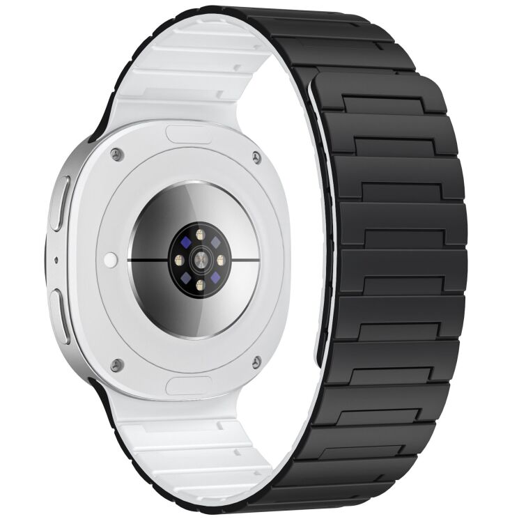 Ремешок Reframe Magnetic Band для Samsung Galaxy Watch 8 (40/44mm) / 8 Classic - Black / White: фото 1 из 4