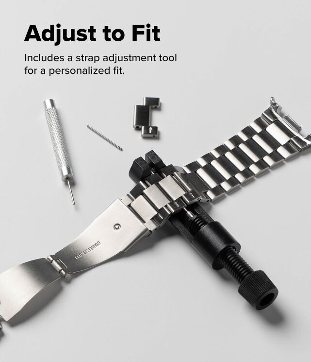 Ремінець Ringke Metal One Air для Samsung Galaxy Watch 8 (40/44mm) / 8 Classic 8800328813786 - Silver: фото 9 з 15