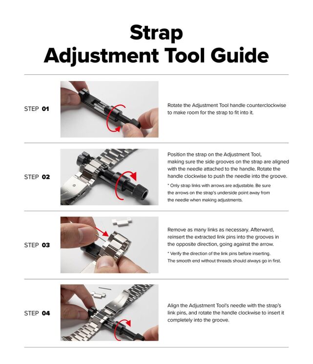 Ремінець Ringke Metal One Air для Samsung Galaxy Watch 8 (40/44mm) / 8 Classic 8800328813786 - Silver: фото 12 з 15