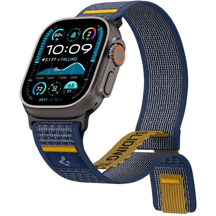 Ремешок Spigen (SGP) Athlex Air для Apple Watch 46 / 45 / 44 / SE 44 / Ultra / Ultra 2 (AMP09036) - Active Navy: фото 4 из 17