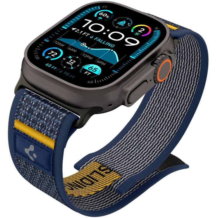 Ремешок Spigen (SGP) Athlex Air для Apple Watch 46 / 45 / 44 / SE 44 / Ultra / Ultra 2 (AMP09036) - Active Navy: фото 5 из 17