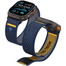 Ремешок Spigen (SGP) Athlex Air для Apple Watch 46 / 45 / 44 / SE 44 / Ultra / Ultra 2 (AMP09036) - Active Navy: фото 1 из 17