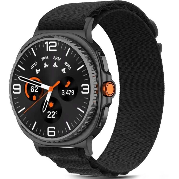 Ремінець Tech-Protect Nylon Pro для Samsung Galaxy Watch 8 (40/44mm) / 8 Classic - Black: фото 2 з 7
